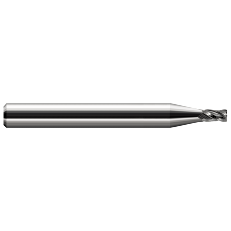 HARVEY TOOL Miniature End Mill - 4 Flute - Corner Radius, 0.0750" 994575